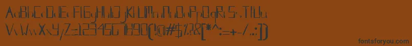 Шрифт kleung – чёрные шрифты на коричневом фоне