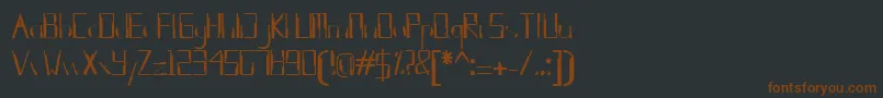 kleung Font – Brown Fonts on Black Background