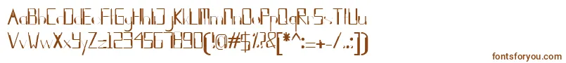 Шрифт kleung – коричневые шрифты