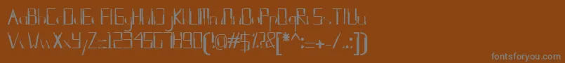 Шрифт kleung – серые шрифты на коричневом фоне