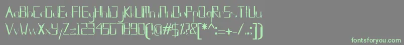 Шрифт kleung – зелёные шрифты на сером фоне