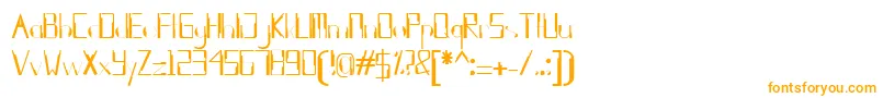 Шрифт kleung – оранжевые шрифты на белом фоне