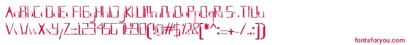 Шрифт kleung – красные шрифты