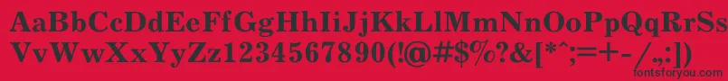 フォントJournal6 – 赤い背景に黒い文字