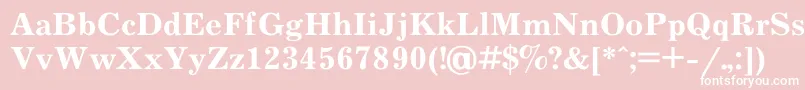 Journal6 Font – White Fonts on Pink Background