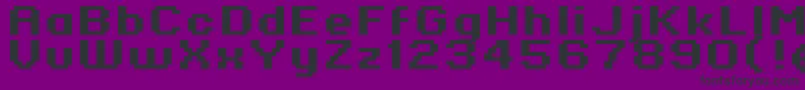 Standard0764 Font – Black Fonts on Purple Background