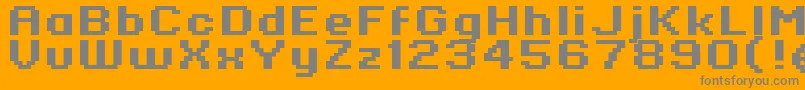 En savoir plus sur la police Standard0764 Police Standard0764 – polices grises sur fond orange