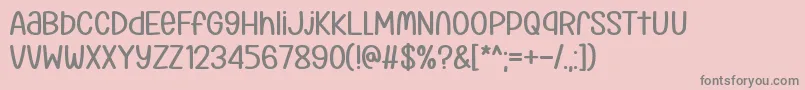 Klimaschutz dafont Font – Gray Fonts on Pink Background