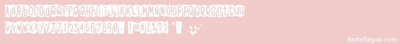 KLINOM   Font – White Fonts on Pink Background