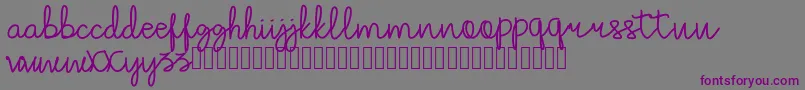 Шрифт kluban – фиолетовые шрифты на сером фоне