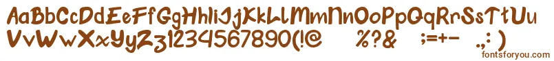 Klungkung Font – Brown Fonts on White Background