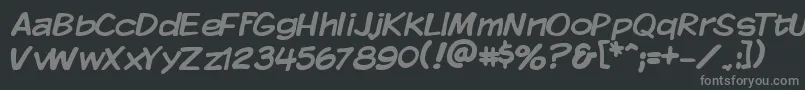 KMKDSP   Font – Gray Fonts on Black Background