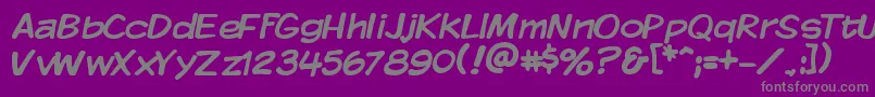 KMKDSP   Font – Gray Fonts on Purple Background