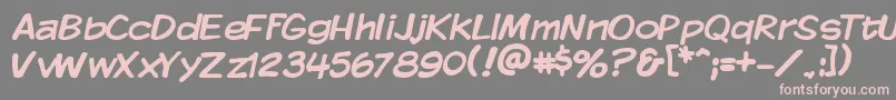 KMKDSP   Font – Pink Fonts on Gray Background