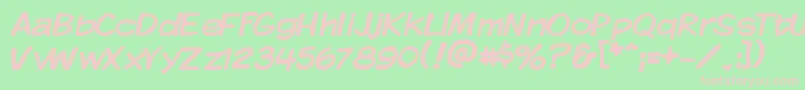 KMKDSP   Font – Pink Fonts on Green Background