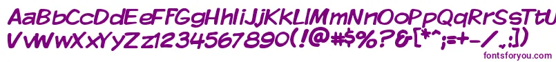 KMKDSP   Font – Purple Fonts on White Background