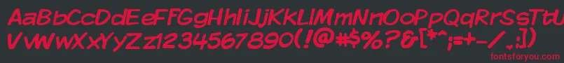 KMKDSP   Font – Red Fonts on Black Background