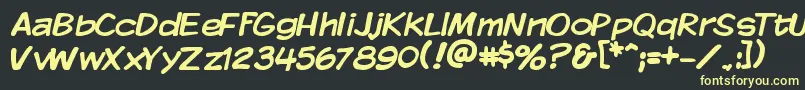 KMKDSP   Font – Yellow Fonts on Black Background