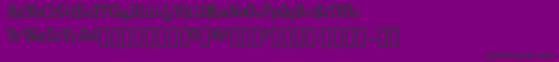 KNICO    Font – Black Fonts on Purple Background