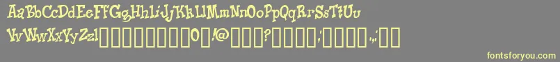 KNICO    Font – Yellow Fonts on Gray Background