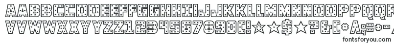Шрифт knievel – декоративные шрифты