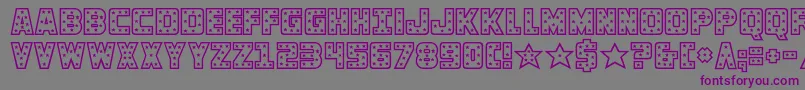 knievel Font – Purple Fonts on Gray Background