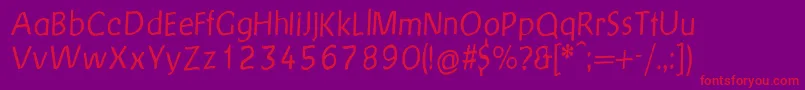 Gersans Font – Red Fonts on Purple Background