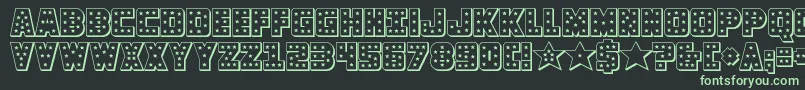 More about knievel3d Font knievel3d Font – Green Fonts on Black Background