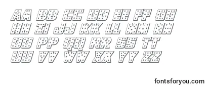 Обзор шрифта Knievel3dital