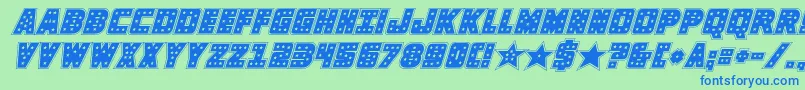 fuente knievelacadital – Fuentes Azules Sobre Fondo Verde