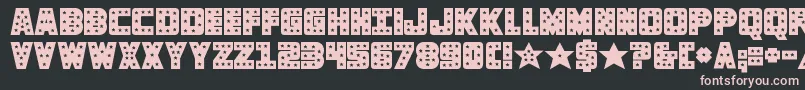 knievelsolid Font – Pink Fonts on Black Background