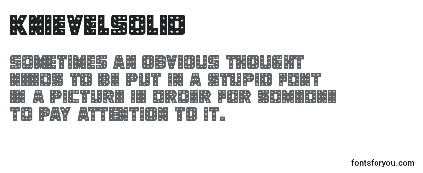 Schriftart Knievelsolid