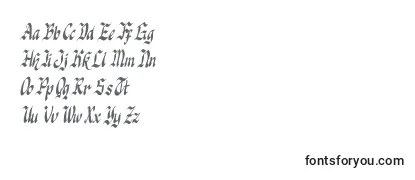 Knight jacker italic Font