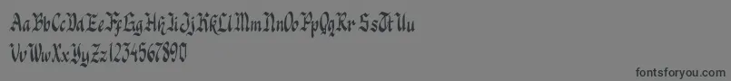 Knight Jacker-Schriftart – Schwarze Schriften auf grauem Hintergrund