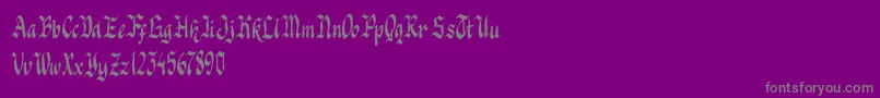 Knight Jacker-Schriftart – Graue Schriften auf violettem Hintergrund