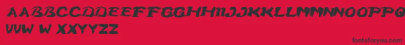 GrumpyCat Font – Black Fonts on Red Background