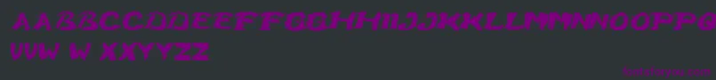 Czcionka GrumpyCat – fioletowe czcionki na czarnym tle