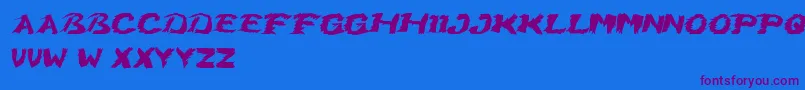 GrumpyCat Font – Purple Fonts on Blue Background