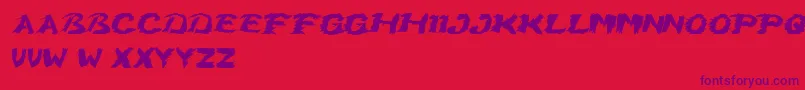 GrumpyCat Font – Purple Fonts on Red Background