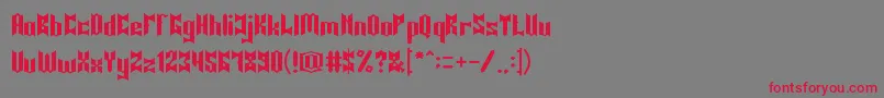 Knight of Light Font – Red Fonts on Gray Background