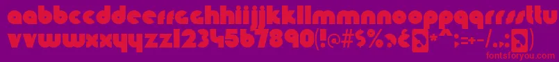 knuckle down Font – Red Fonts on Purple Background