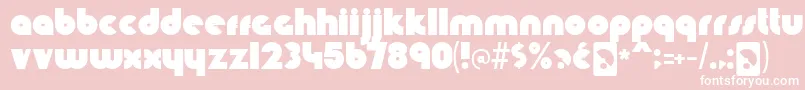 knuckle down Font – White Fonts on Pink Background