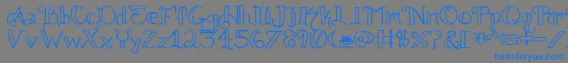 knuckle tatz fontvir us Font – Blue Fonts on Gray Background