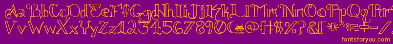 knuckle tatz fontvir us Font – Orange Fonts on Purple Background