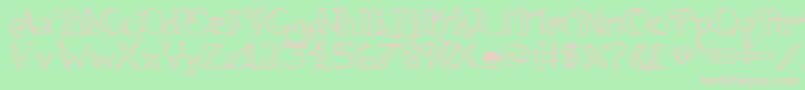 knuckle tatz fontvir us Font – Pink Fonts on Green Background