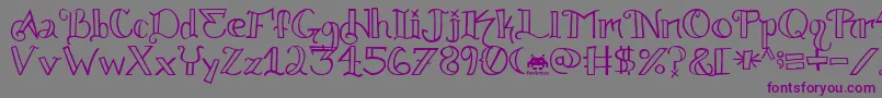 knuckle tatz fontvir us Font – Purple Fonts on Gray Background