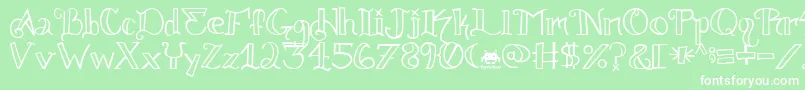 knuckle tatz fontvir us Font – White Fonts on Green Background