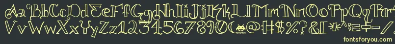 knuckle tatz fontvir us Font – Yellow Fonts on Black Background