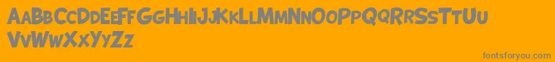 KOALA NAMU DEMO Font – Gray Fonts on Orange Background