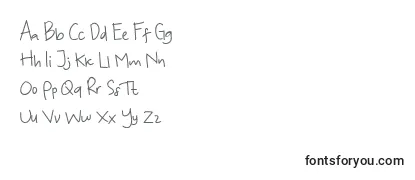Обзор шрифта KoalaKumal Handwriting